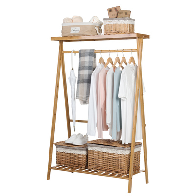 欧式落地实木衣帽架 卧室与客厅的多功能实用之选