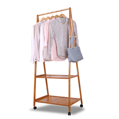 衣帽间的点睛之笔 现代简约楠竹落地衣帽架