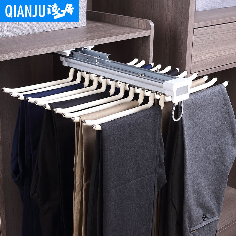 伸缩裤架衣柜 多功能裤抽架，优化家居收纳空间